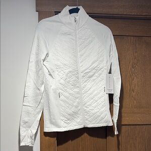 Athleta White Quilted Women's Jacket